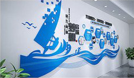 大姚海浪主题文化墙如何设计？