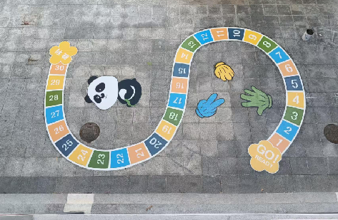 大姚地面游戏彩绘