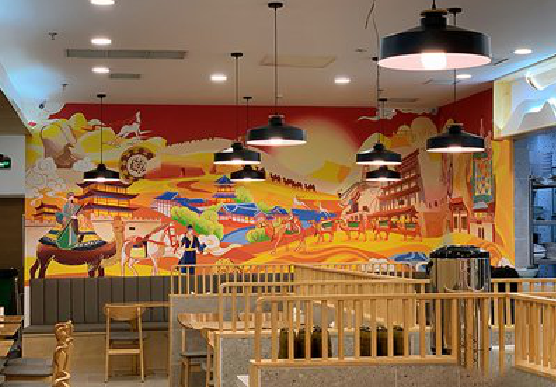 大姚商业空间彩绘介绍。