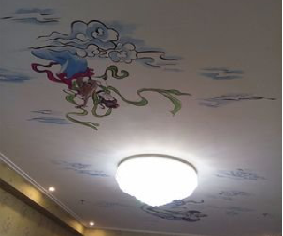 大姚如何快速绘制天花板上的手绘墙?